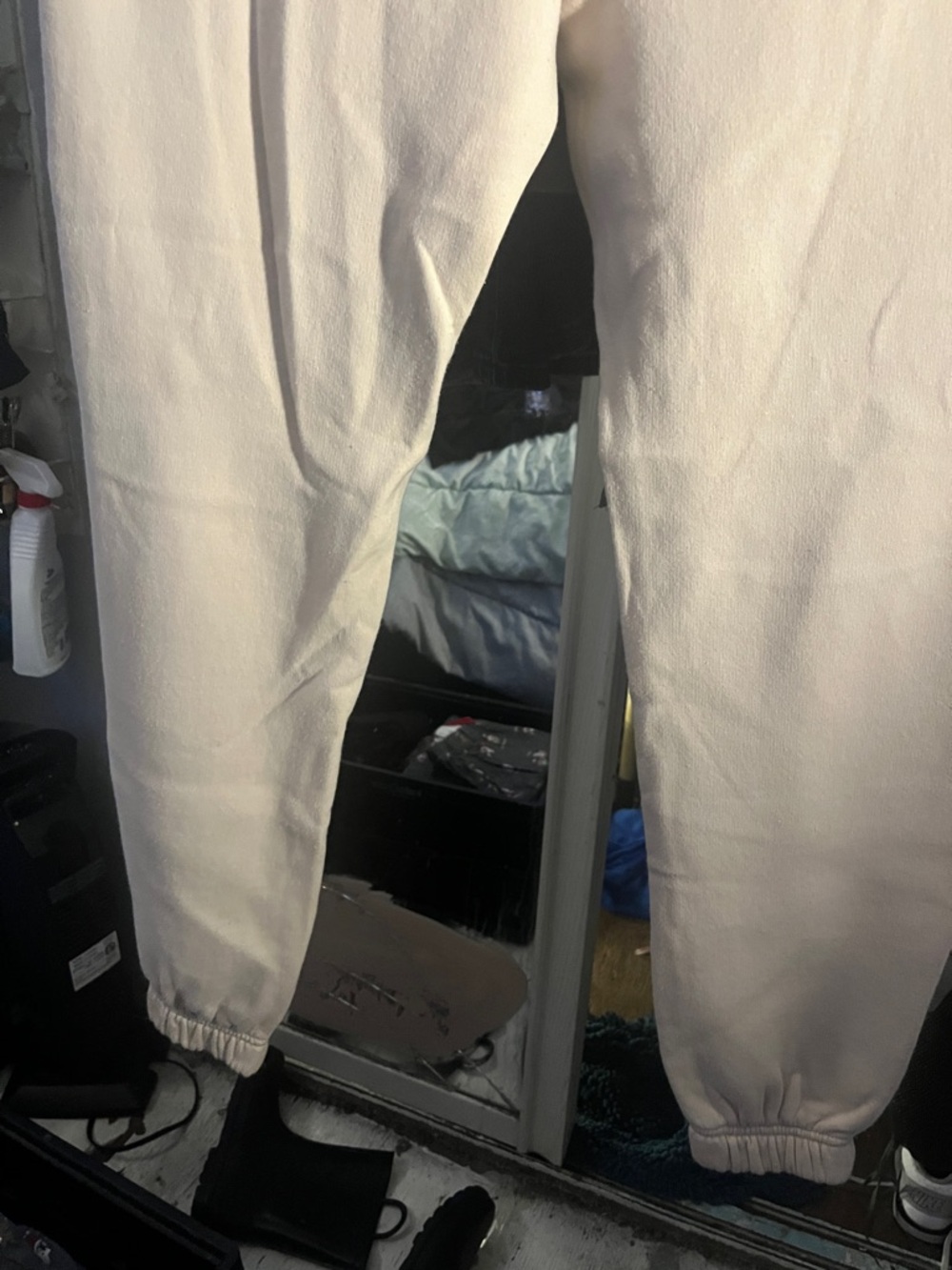 Cream Jogger Sweatpants